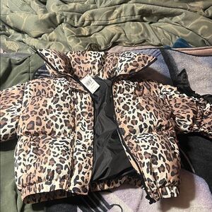 Madden Girl Animal Print Puffer Jacket